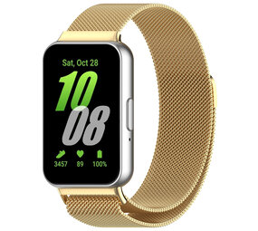 Strap-it Bracelet Milanais Samsung Galaxy Fit 3 (or)