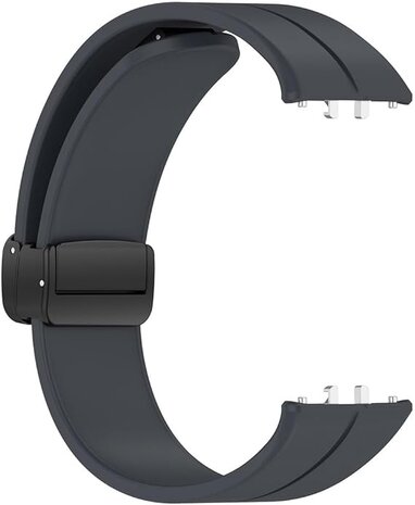 Strap-it Strap-it Bracelet silicone avec D-buckle Samsung Galaxy Fit 3 (gris foncé)