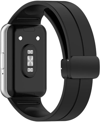 Strap-it Strap-it Bracelet silicone avec D-buckle Samsung Galaxy Fit 3 (noir)