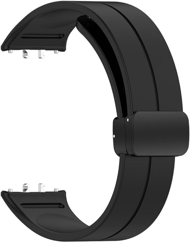 Strap-it Strap-it Bracelet silicone avec D-buckle Samsung Galaxy Fit 3 (noir)