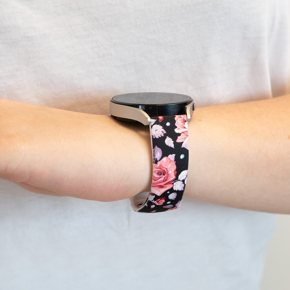 Bandz Bandz Bracelet silicone 'Flowers' Withings ScanWatch 2 - 42mm