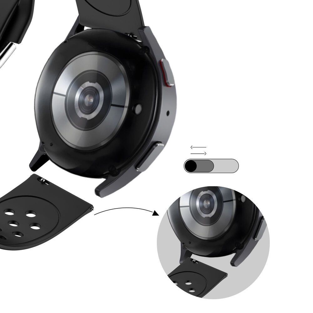 Bandz Bandz Bracelet sport 'Air' Withings Steel HR Sport (noir) Bandz Bandz Bracelet sport 'Air' Withings Steel HR Sport (noir)