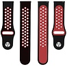 Strap-it Strap-it Bracelet sport Withings ScanWatch 2 - 38mm (noir/rouge) Strap-it Strap-it Bracelet sport Withings ScanWatch 2 - 38mm (noir/rouge)