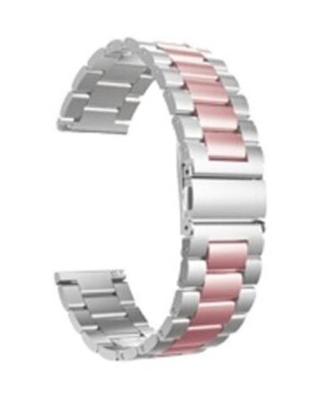 Strap-it Strap-it Bracelet acier Withings ScanWatch 2 - 38mm (argent/rose) Strap-it Strap-it Bracelet acier Withings ScanWatch 2 - 38mm (argent/rose)