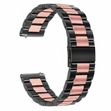 Strap-it Bracelet acier Withings Steel HR - 36mm (noir/rose)