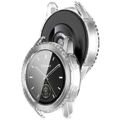 Strap-it Strap-it Coque rigide avec verre Xiaomi Watch S3 (transparent)