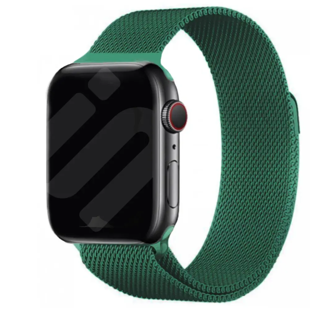 Strap-it Strap-it Bracelet Milanais Apple Watch (vert)