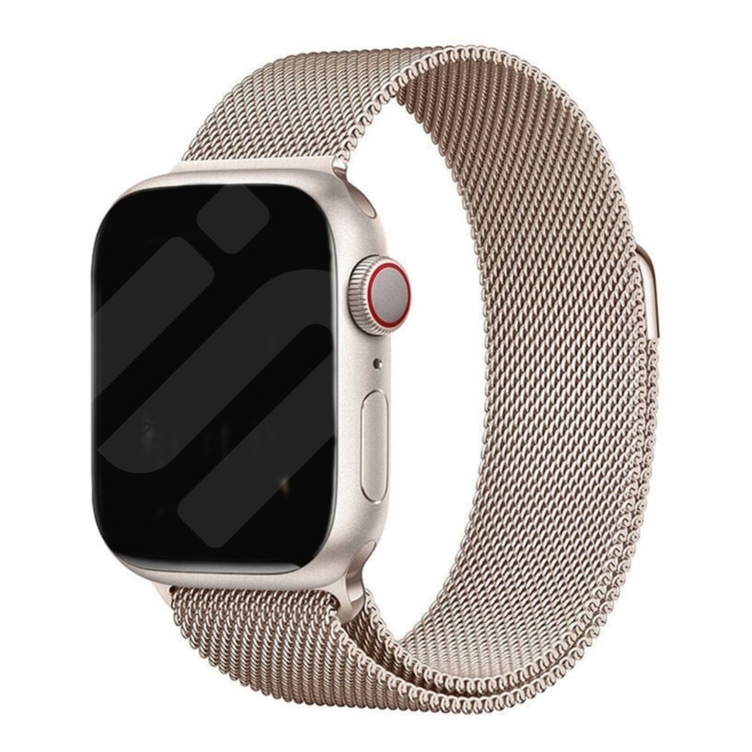 Strap it Strap it Bracelet Milanais Apple Watch lumiere stellaire