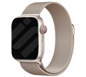 Strap-it Bracelet Milanais Apple Watch (lumière stellaire)