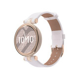 Strap-it© Bracelet en cuir Garmin Lily (blanc)