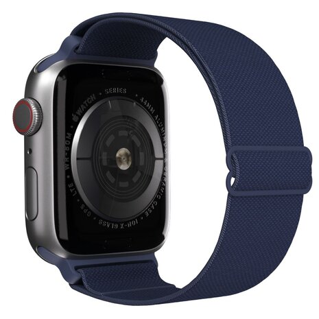 Strap-it Strap-it Bracelet élastique Apple Watch (bleu foncé)