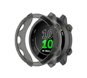 Strap-it Coque de TPU Garmin Forerunner 55 (transparent-noir)