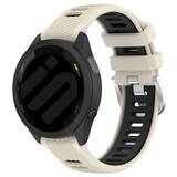 Strap-it Bracelet sport á boucle Garmin Forerunner 165 (beige/noir)