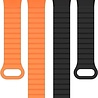 Strap-it Strap-it Bracelet magnétique silicone Xiaomi Smart Band 8 Pro (noir/orange) Strap-it Strap-it Bracelet magnétique silicone Xiaomi Smart Band 8 Pro (noir/orange)