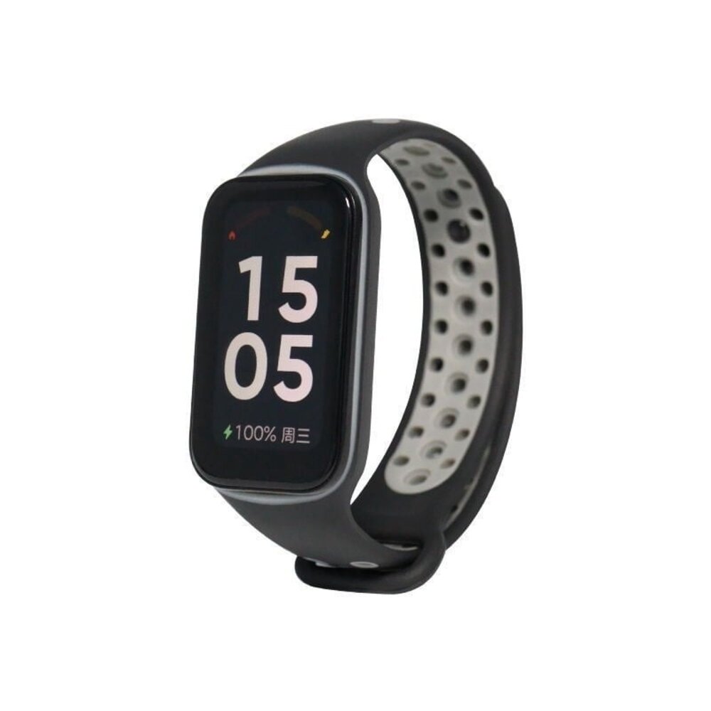 Strap-it Strap-it Bracelet sport Xiaomi Smart Band 8 Active (noir/gris)