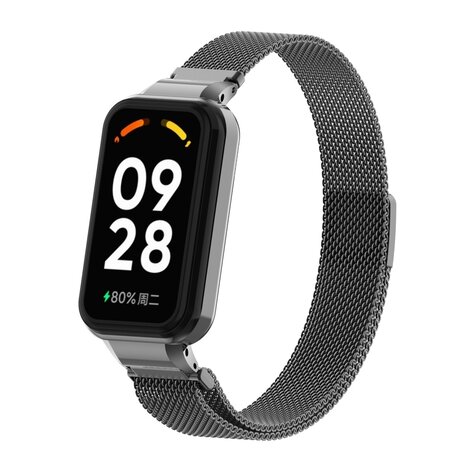 Strap-it Strap-it Bracelet milanais Xiaomi Smart Band 8 Active (noir)