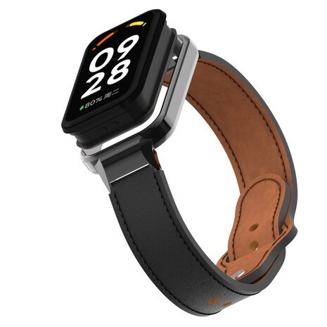 Strap-it Strap-it Bracelet cuir Xiaomi Smart Band 8 Active (noir) Strap-it Strap-it Bracelet cuir Xiaomi Smart Band 8 Active (noir)