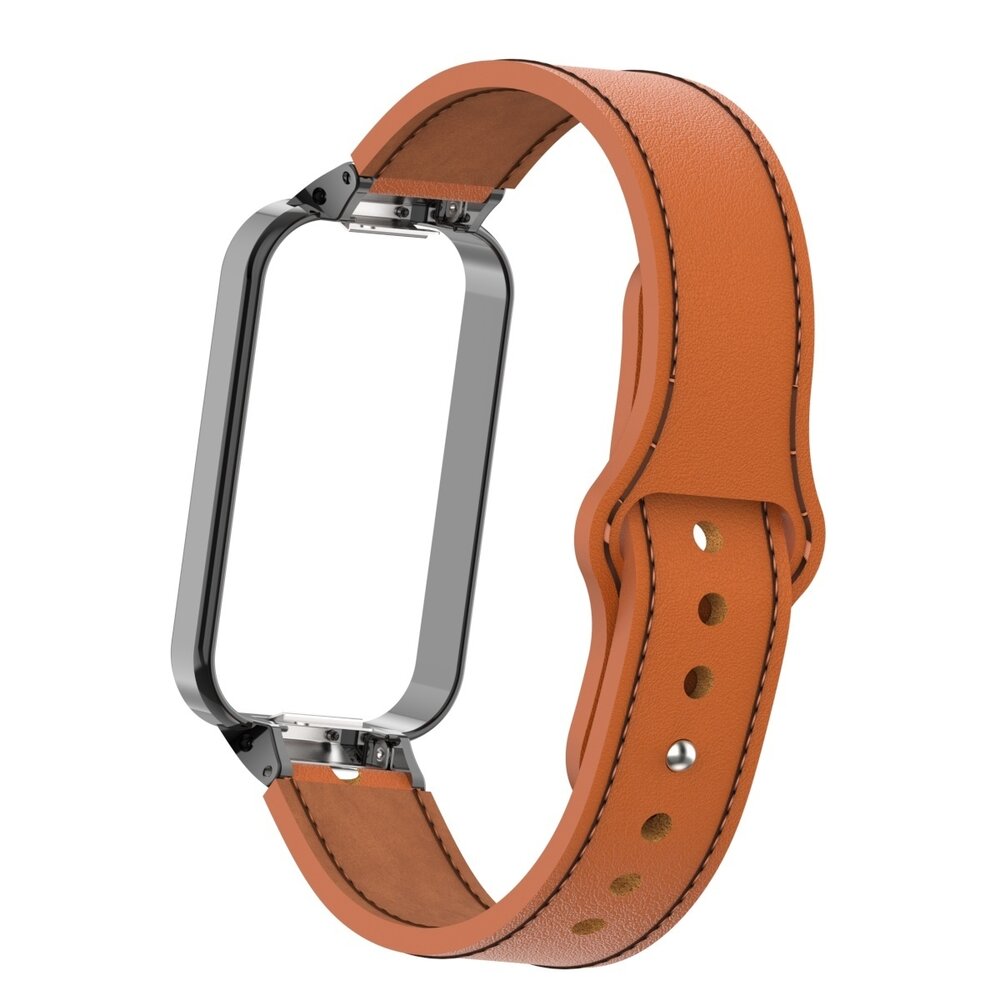 Strap-it Strap-it Bracelet cuir Xiaomi Smart Band 8 Active (marron)