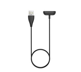 Bandz Chargeur USB-A Fitbit Charge 5 / Charge 6 / Luxe (noir) - 100cm