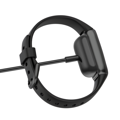 Bandz Bandz Chargeur USB-A Fitbit Charge 5 / Charge 6 / Luxe (noir) - 100cm