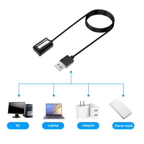 Bandz Bandz Chargeur USB-A Suunto 9 (Baro) / Spartan / D5 (noir) - 80cm Bandz Bandz Chargeur USB-A Suunto 9 (Baro) / Spartan / D5 (noir) - 80cm