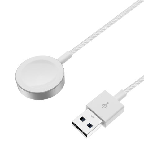 Bandz Bandz Chargeur aluminium USB-A Apple Watch (blanc) - 100cm