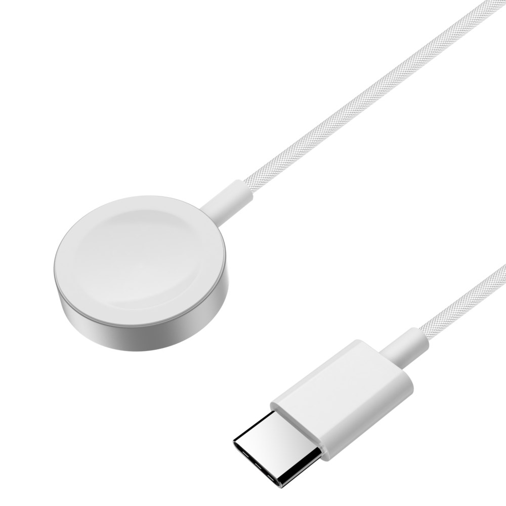 Bandz Bandz Chargeur aluminium USB-C Apple Watch (blanc) - 100cm