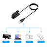 Bandz Bandz Chargeur USB-A Garmin Forerunner 230 / 235 / 630 / 635 / 735xt (noir) - 100cm Bandz Bandz Chargeur USB-A Garmin Forerunner 230 / 235 / 630 / 635 / 735xt (noir) - 100cm