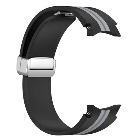 Strap-it Strap-it Bracelet magnétique sport Samsung Galaxy Watch 5 44mm (noir/gris)