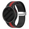 Strap-it Strap-it Bracelet magnétique sport Samsung Galaxy Watch 4 Classic 42mm (noir/rouge)