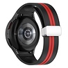 Strap-it Strap-it Bracelet magnétique sport Samsung Galaxy Watch 4 Classic 42mm (noir/rouge)