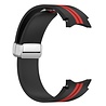 Strap-it Strap-it Bracelet magnétique sport Samsung Galaxy Watch 4 Classic 42mm (noir/rouge)