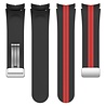 Strap-it Strap-it Bracelet magnétique sport Samsung Galaxy Watch 4 Classic 42mm (noir/rouge)