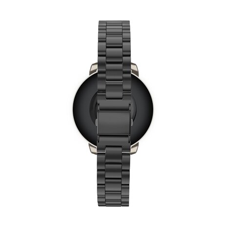Bandz Bandz Bracelet acier 'Classic' Garmin Lily 2 (noir)