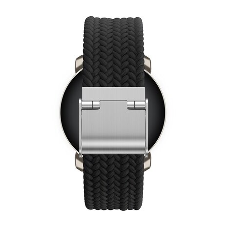Bandz Bandz Bracelet nylon tressé Garmin Lily 2 (noir)