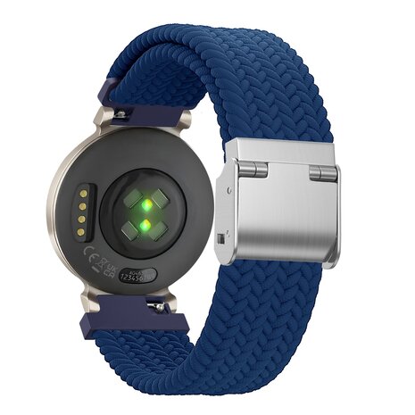 Bandz Bandz Bracelet nylon tressé Garmin Lily 2 (bleu)