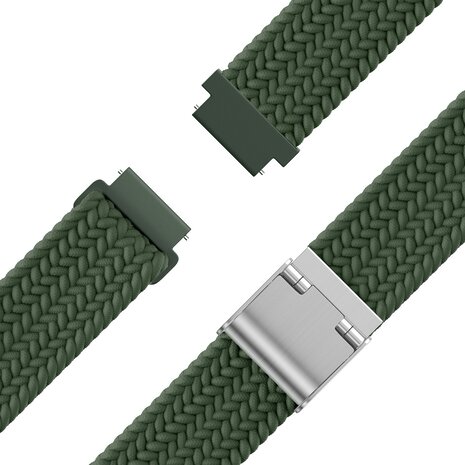 Bandz Bandz Bracelet nylon tressé Garmin Lily 2 (vert)