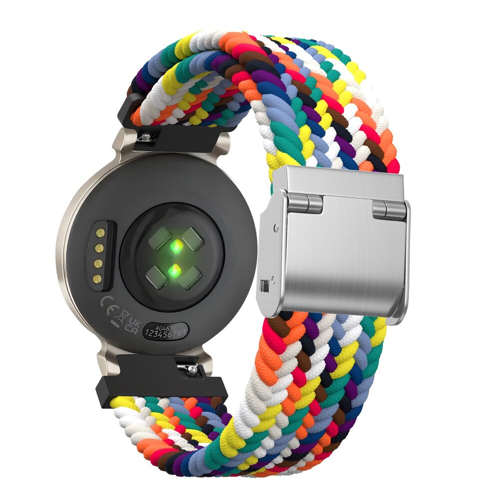 Bandz Bandz Bracelet nylon tressé Garmin Lily 2 (arc-en-ciel)