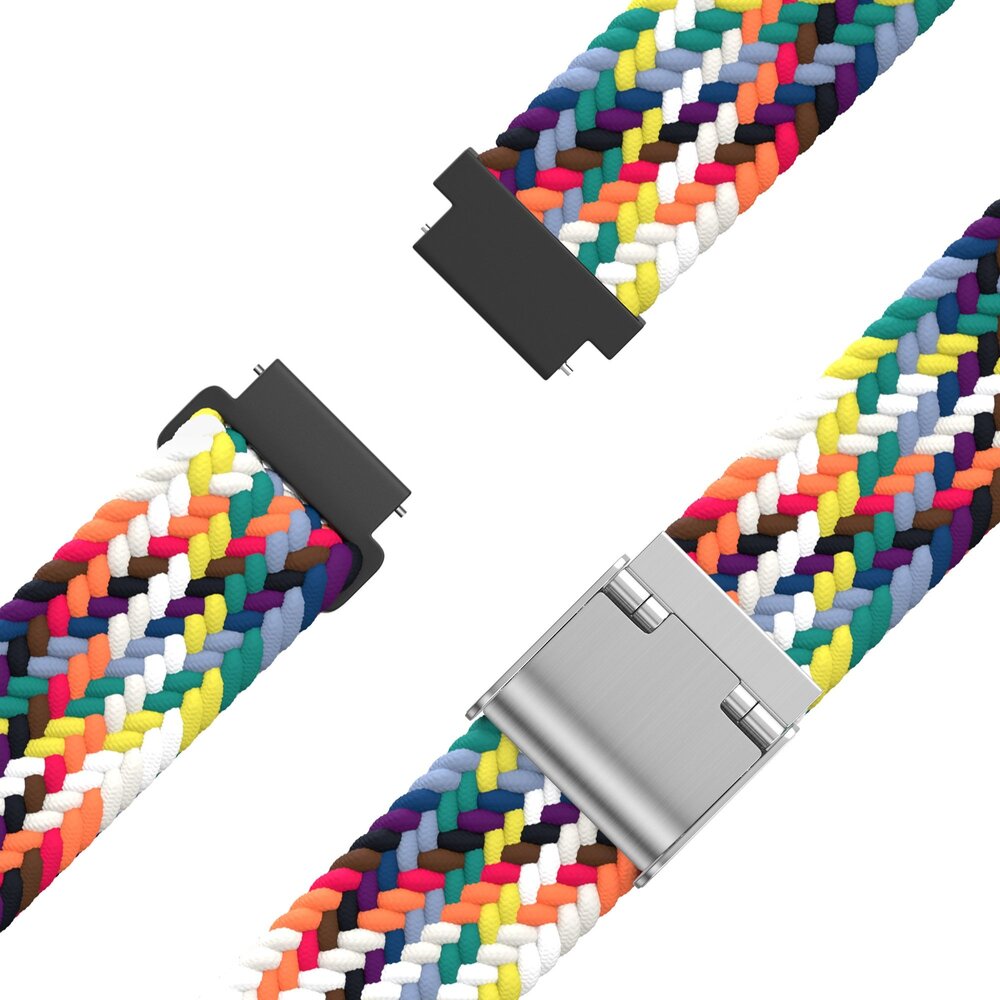 Bandz Bandz Bracelet nylon tressé Garmin Lily 2 (arc-en-ciel)