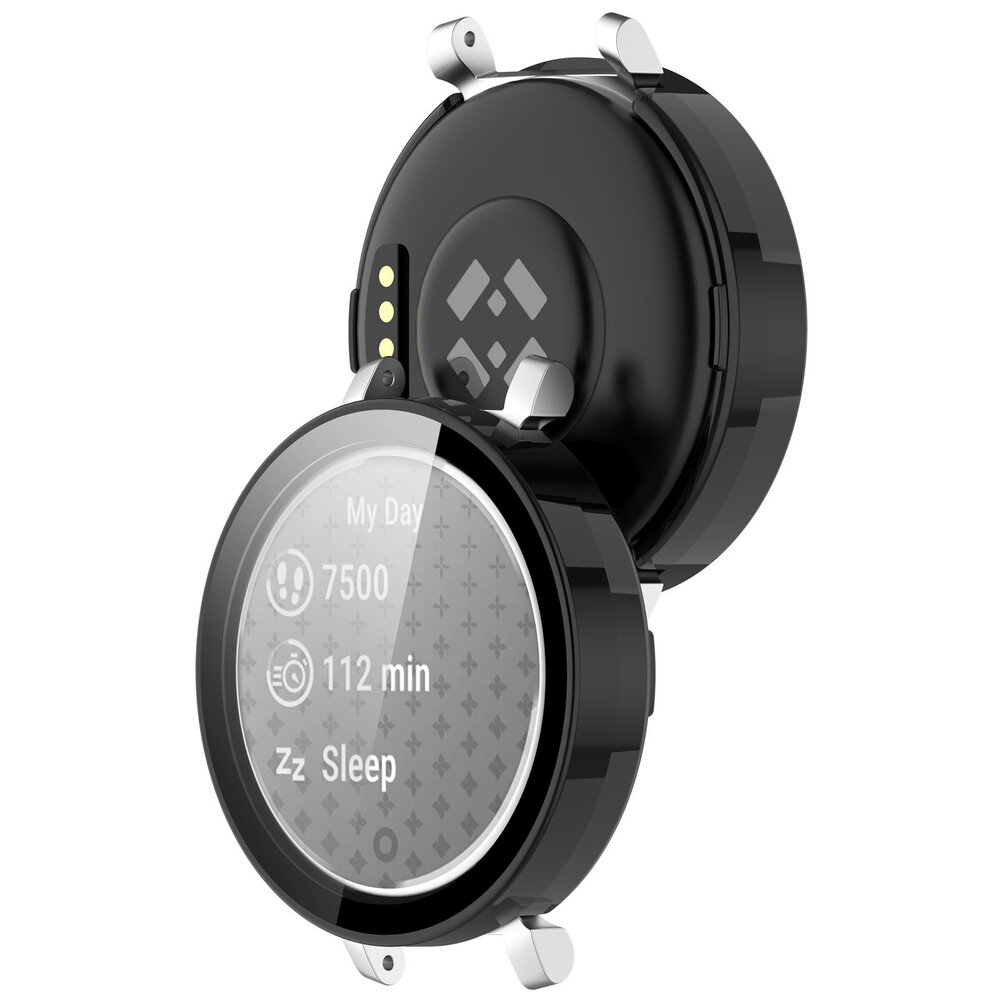 Strap-it Strap-it Coque rigide avec verre Garmin LIly 2 (noir)