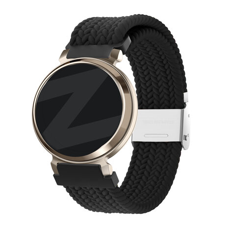 Bandz Bandz Bracelet nylon tressé Garmin Lily 2 (noir)