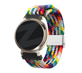 Bandz Bandz Bracelet nylon tressé Garmin Lily 2 (arc-en-ciel)