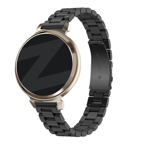 Bandz Bandz Bracelet acier 'Classic' Garmin Lily 2 (noir)