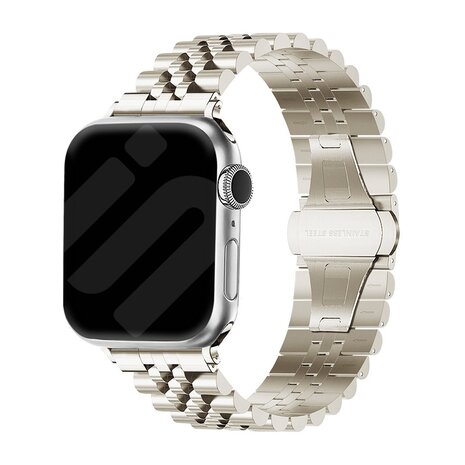 Strap-it Strap-it Bracelet Acier Apple Watch Jubilee (lumière stellaire) Strap-it Strap-it Bracelet Acier Apple Watch Jubilee (lumière stellaire)