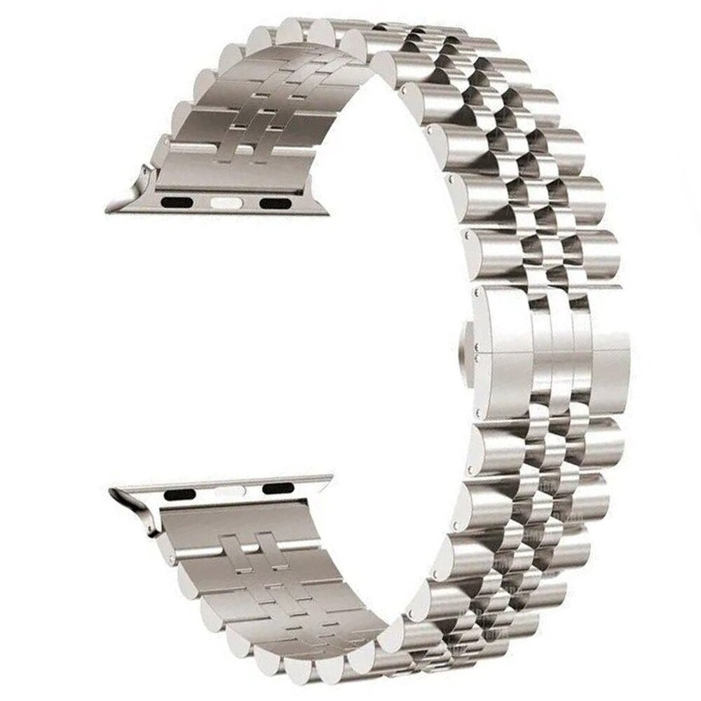 Strap-it Strap-it Bracelet Acier Apple Watch Jubilee (lumière stellaire) Strap-it Strap-it Bracelet Acier Apple Watch Jubilee (lumière stellaire)