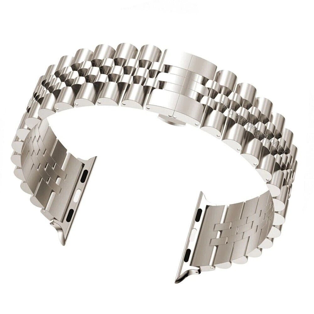 Strap-it Strap-it Bracelet Acier Apple Watch Jubilee (lumière stellaire) Strap-it Strap-it Bracelet Acier Apple Watch Jubilee (lumière stellaire)