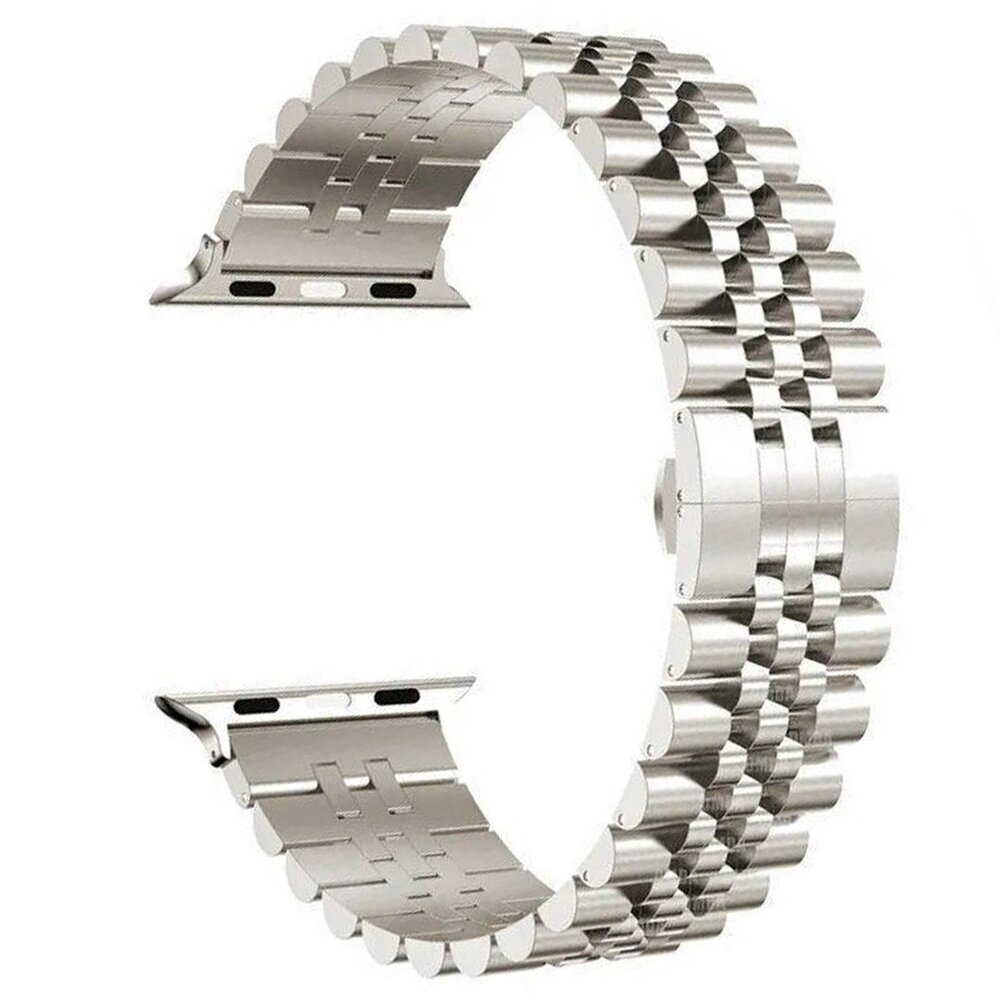 Strap-it Strap-it Bracelet Acier Apple Watch Jubilee (champgne)