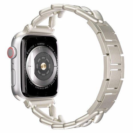 Strap-it Strap-it Bracelet acier V-type Apple Watch (lumière stellaire)