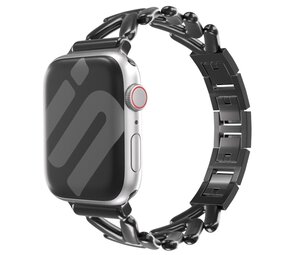 Strap-it Bracelet acier V-type Apple Watch (noir)