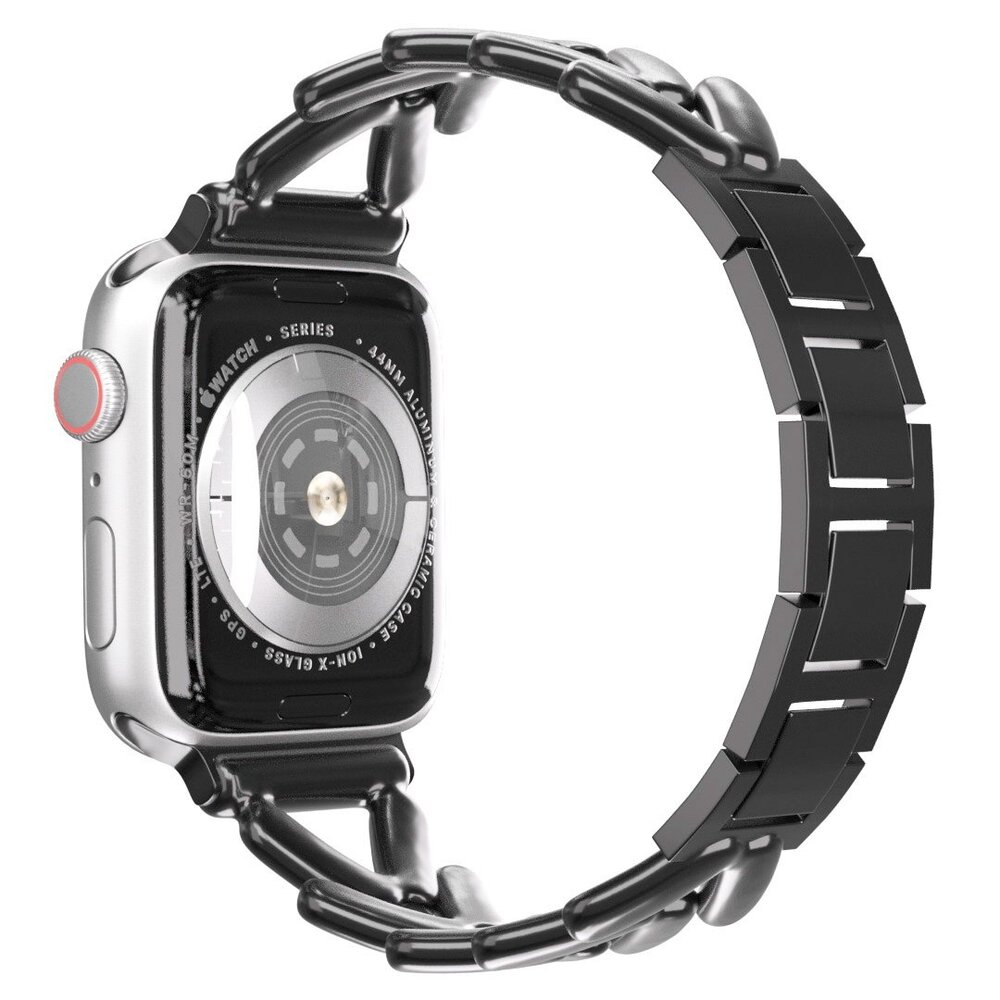 Strap-it Strap-it Bracelet acier V-type Apple Watch (noir)